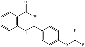 2-(4-(DIFLUOROMETHOXY)PHENYL)-1,2,3-TRIHYDROQUINAZOLIN-4-ONE Struktur