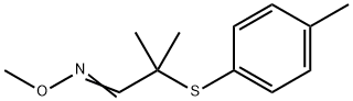 2-METHYL-2-[(4-METHYLPHENYL)SULFANYL]PROPANAL O-METHYLOXIME Struktur