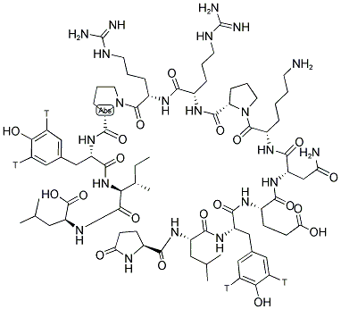 NEUROTENSIN, [3,11-TYROSYL-3,5-3H(N)]- Struktur