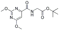 2-[[(2,6-DIMETHOXYPYRIMIDIN-4-YL)CARBONYL]AMINO]ACETIC ACID, TERT-BUTYL ESTER Struktur