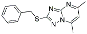 2-BENZYLTHIO-5,7-DIMETHYL-(1,2,4)TRIAZOLO[1,5-A]PYRIMIDINE Struktur