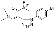 3-[1-(4-BROMOPHENYL)-1H-1,2,3,4-TETRAAZOL-5-YL]-4-(DIMETHYLAMINO)-1,1,1-TRIFLUOROBUT-3-EN-2-ONE Struktur