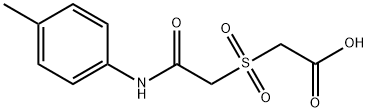 2-([2-OXO-2-(4-TOLUIDINO)ETHYL]SULFONYL)ACETIC ACID Struktur