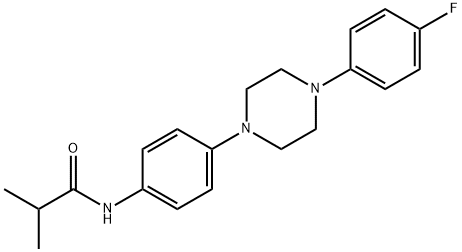 N-(4-[4-(4-FLUOROPHENYL)PIPERAZINO]PHENYL)-2-METHYLPROPANAMIDE Struktur