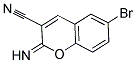 6-BROMO-3-CYANO-2-IMINOCOUMARIN Struktur