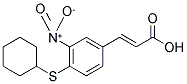 3-[4-(CYCLOHEXYLTHIO)-3-NITROPHENYL]ACRYLIC ACID Struktur