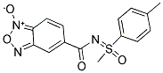 5-(([1-METHYL-1-(4-METHYLPHENYL)-1-OXO-LAMBDA6-SULFANYLIDENE]AMINO)CARBONYL)-2,1,3-BENZOXADIAZOL-1-IUM-1-OLATE Struktur