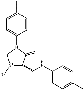 3-(4-METHYLPHENYL)-4-OXO-5-(4-TOLUIDINOMETHYLENE)-1,3-THIAZOLAN-1-IUM-1-OLATE Struktur