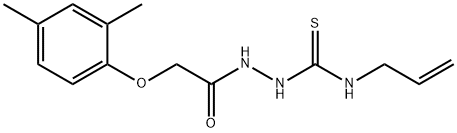 1-(2-(2,4-DIMETHYLPHENOXY)ACETYL)-4-ALLYLTHIOSEMICARBAZIDE Struktur