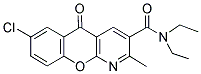 7-CHLORO-N,N-DIETHYL-2-METHYL-5-OXO-5H-CHROMENO[2,3-B]PYRIDINE-3-CARBOXAMIDE Struktur