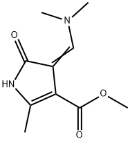 METHYL 4-[(DIMETHYLAMINO)METHYLENE]-2-METHYL-5-OXO-4,5-DIHYDRO-1H-PYRROLE-3-CARBOXYLATE Struktur