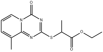 ETHYL 2-[(9-METHYL-4-OXO-4H-PYRIDO[1,2-A][1,3,5]TRIAZIN-2-YL)SULFANYL]PROPANOATE Struktur