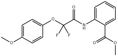 METHYL 2-([2,2-DIFLUORO-2-(4-METHOXYPHENOXY)ACETYL]AMINO)BENZENECARBOXYLATE Struktur