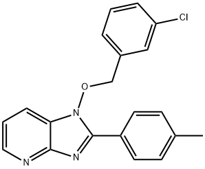 1-[(3-CHLOROBENZYL)OXY]-2-(4-METHYLPHENYL)-1H-IMIDAZO[4,5-B]PYRIDINE Struktur