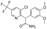 2-[3-CHLORO-5-(TRIFLUOROMETHYL)-2-PYRIDINYL]-2-(3,4-DIMETHOXYPHENYL)ACETAMIDE Struktur