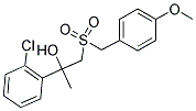 2-(2-CHLOROPHENYL)-1-[(4-METHOXYBENZYL)SULFONYL]-2-PROPANOL Struktur