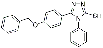 4-PHENYL-5-(4-(BENZYLOXY)PHENYL)-1,2,4-TRIAZOLE-3-THIOL Struktur