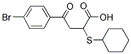 4-(4-BROMOPHENYL)-2-(CYCLOHEXYLSULFANYL)-4-OXOBUTANOIC ACID Struktur