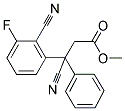 METHYL 3-CYANO-3-(2-CYANO-3-FLUOROPHENYL)-3-PHENYLPROPANOATE Struktur