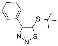 5-(TERT-BUTYLSULFANYL)-4-PHENYL-1,2,3-THIADIAZOLE Struktur