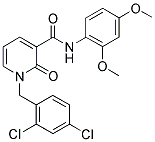 1-(2,4-DICHLOROBENZYL)-N-(2,4-DIMETHOXYPHENYL)-2-OXO-1,2-DIHYDRO-3-PYRIDINECARBOXAMIDE Struktur