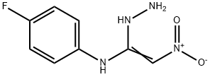 4-FLUORO-N-(1-HYDRAZINO-2-NITROVINYL)ANILINE Struktur