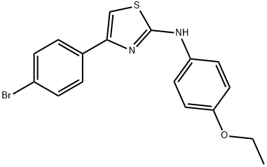 (4-(4-BROMOPHENYL)(2,5-THIAZOLYL))(4-ETHOXYPHENYL)AMINE Struktur