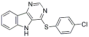 4-CHLOROPHENYL 5H-PYRIMIDO[5,4-B]INDOL-4-YL SULFIDE Struktur