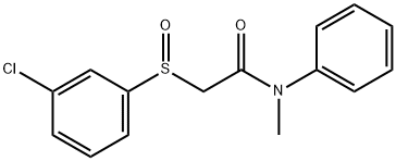 2-[(3-CHLOROPHENYL)SULFINYL]-N-METHYL-N-PHENYLACETAMIDE Struktur