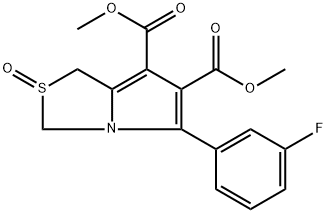 DIMETHYL 5-(3-FLUOROPHENYL)-2-OXO-2,3-DIHYDRO-1H-2LAMBDA4-PYRROLO[1,2-C][1,3]THIAZOLE-6,7-DICARBOXYLATE Struktur