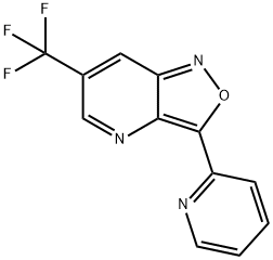 3-(2-PYRIDINYL)-6-(TRIFLUOROMETHYL)ISOXAZOLO[4,3-B]PYRIDINE Struktur