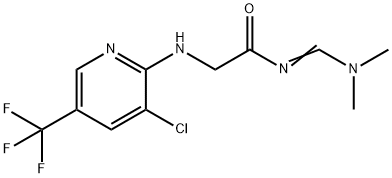 2-([3-CHLORO-5-(TRIFLUOROMETHYL)-2-PYRIDINYL]AMINO)-N-[(DIMETHYLAMINO)METHYLENE]ACETAMIDE Struktur