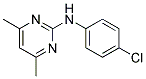 N-(4-CHLOROPHENYL)-4,6-DIMETHYL-2-PYRIMIDINEAMINE Struktur