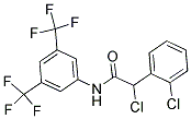 N1-[3,5-DI(TRIFLUOROMETHYL)PHENYL]-2-CHLORO-2-(2-CHLOROPHENYL)ACETAMIDE Struktur