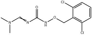 N-[(2,6-DICHLOROBENZYL)OXY]-N-[(DIMETHYLAMINO)METHYLENE]UREA Struktur