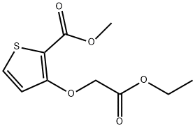 METHYL 3-(2-ETHOXY-2-OXOETHOXY)-2-THIOPHENECARBOXYLATE Struktur