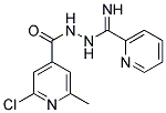 N'4-IMINO(2-PYRIDYL)METHYL-2-CHLORO-6-METHYLPYRIDINE-4-CARBOHYDRAZIDE Struktur