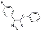 4-(4-FLUOROPHENYL)-1,2,3-THIADIAZOL-5-YL PHENYL SULFIDE Struktur