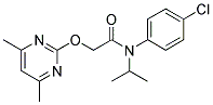 N-(4-CHLOROPHENYL)-2-[(4,6-DIMETHYLPYRIMIDIN-2-YL)OXY]-N-ISOPROPYLACETAMIDE Struktur