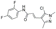 N1-(2,4-DIFLUOROPHENYL)-3-(5-CHLORO-1,3-DIMETHYL-1H-PYRAZOL-4-YL)ACRYLAMIDE Struktur