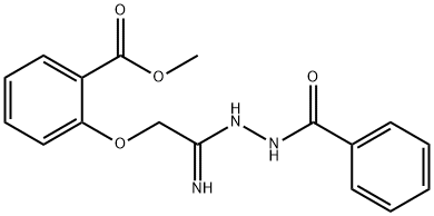 METHYL 2-[2-AMINO-2-(2-BENZOYLHYDRAZONO)ETHOXY]BENZENECARBOXYLATE Struktur