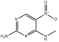 2-AMINO-5-(NITRO)-4-(METHYLAMINO)PYRIMIDINE Struktur