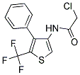 N1-[4-PHENYL-5-(TRIFLUOROMETHYL)-3-THIENYL]-2-CHLOROACETAMIDE Struktur