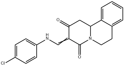 3-[(4-CHLOROANILINO)METHYLENE]-1,6,7,11B-TETRAHYDRO-2H-PYRIDO[2,1-A]ISOQUINOLINE-2,4(3H)-DIONE Struktur