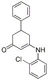 3-((2-CHLOROPHENYL)AMINO)-5-PHENYLCYCLOHEX-2-EN-1-ONE Struktur