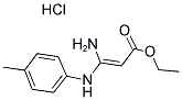 3-ETHOXY-3-OXO-1-(4-TOLUIDINO)-1-PROPEN-1-AMINIUM CHLORIDE Struktur