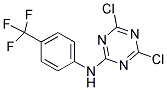 N2-[4-(TRIFLUOROMETHYL)PHENYL]-4,6-DICHLORO-1,3,5-TRIAZIN-2-AMINE Struktur