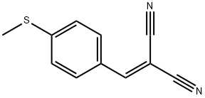 ((4-METHYLTHIOPHENYL)METHYLENE)METHANE-1,1-DICARBONITRILE Struktur