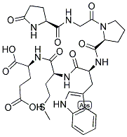 PYR-GLY-PRO-TRP-MET-GLU-OH Struktur