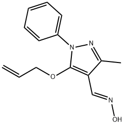 5-(ALLYLOXY)-3-METHYL-1-PHENYL-1H-PYRAZOLE-4-CARBALDEHYDE OXIME Struktur